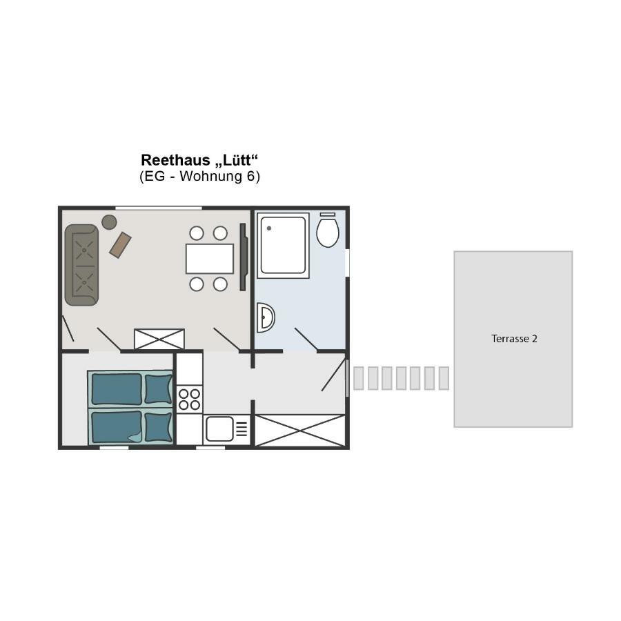 Reetferienhaus - Schaprode Hafen المظهر الخارجي الصورة